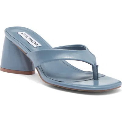 Steve Madden Kitana Block Heel Slide Sandal In Blue