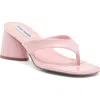 Steve Madden Kitana Block Heel Slide Sandal In Pink