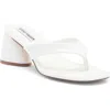 Steve Madden Kitana Block Heel Slide Sandal In White