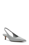 Steve Madden Kittie Slingback Pointed Toe Kitten Heel Pump In Gray