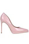 Steve Madden Klassy Patent Leather Pumps In Cipria