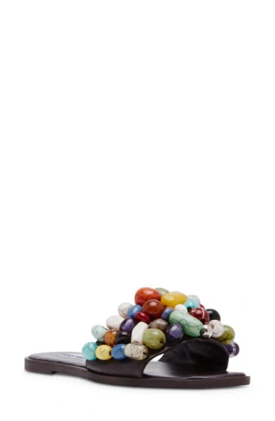 Steve Madden Knicky Beaded Slide Sandal In Bright Multi ModeSens - Main Image