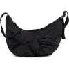 Steve Madden Knotted Nylon Crossbody Bag In Black