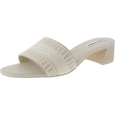 Steve Madden Knoxie-p Womens Embellished Knit Block Heel In Multi