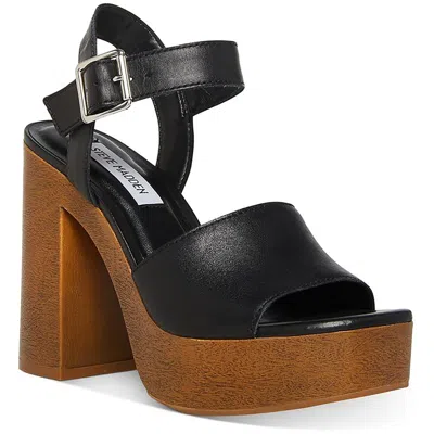 Steve Madden Kye Womens Platform Block Heels In Black