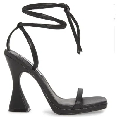 Steve Madden Lafayette Womens Strappy Square Toe Strappy Sandals In Black