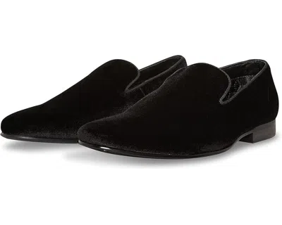 Steve Madden Laight Loafers Men's Us 9 Black Velvet Slip On Dress Shoes Khd2318