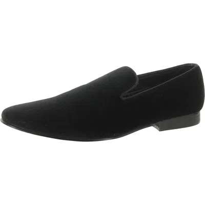 Steve Madden Laight Mens Velvet Loafers In Black