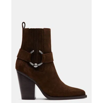 Steve Madden Lakelynn Black Leather In Brown