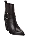 Steve Madden Lakelynn Leather Boot In Black