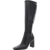 Steve Madden Lamarca Womens Faux Leather Square Toe Knee-high Boots In Black
