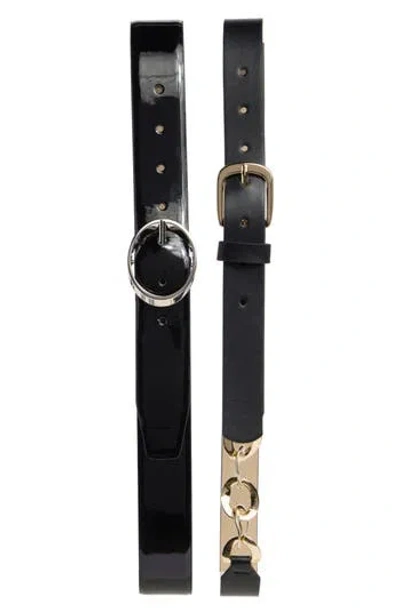 Steve Madden Lamby Set Of 2 Belts