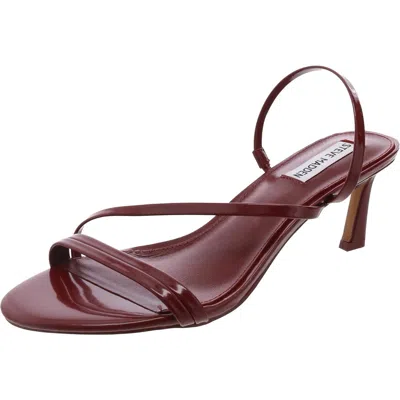Steve Madden Lamora Womens Strappy Patent Leather Slide In Multi