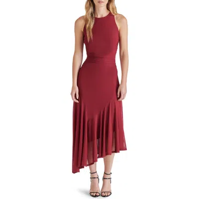 STEVE MADDEN STEVE MADDEN LANEY ASYMMETRIC MESH DRESS