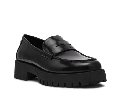 Steve Madden Langsten Platform Loafer In Black