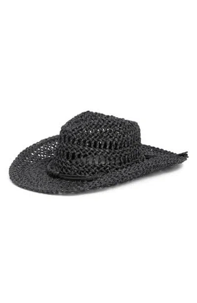 Steve Madden Lani Western Hat In Black