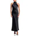 Steve Madden Womens Halter Polyester Evening Dress In Black