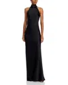 Steve Madden Womens Halter Polyester Evening Dress In Black