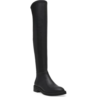 Steve Madden Larz Over The Knee Boot In Black