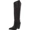 STEVE MADDEN LASSO WOMENS EMBROIDERED POINTED TOE COWBOY, WESTERN BOOTS