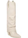 Steve Madden Lassy Ruched Pointed Toe Western Boot In Multi