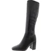 Steve Madden Leah Womens Tall Block Heel Over-the-knee Boots In Black