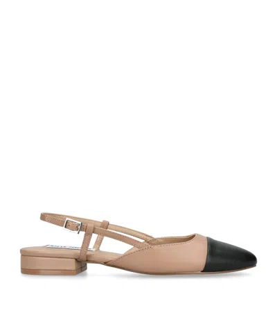 Steve Madden Leather Belinda Sandals In Beige