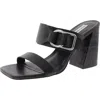 Steve Madden Leda Womens Solid Leather Block Heel