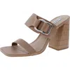 Steve Madden Leda Womens Solid Leather Block Heel