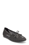 Steve Madden Leelo Woven Flat In Black