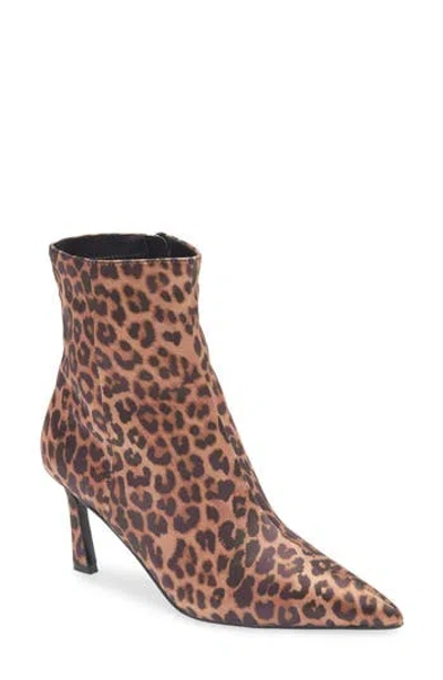 Steve Madden Leena Pointed Toe Bootie In Leopard