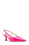 Steve Madden Legaci Kitten Heel Pointed Toe Pump In Hot Pink Patent