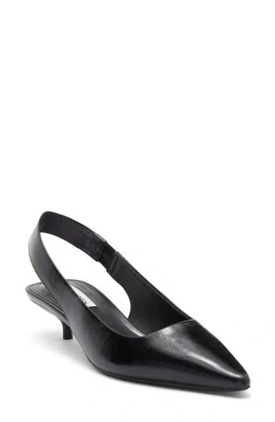 Steve Madden Leilany Pointed Toe Slingback Pump In Black