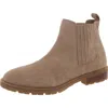 Steve Madden Leonard Womens Padded Insole Pull On Chelsea Boots In Beige