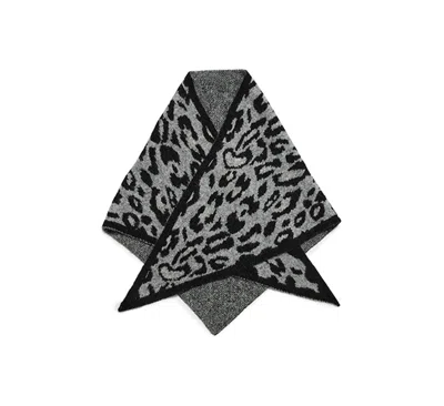 Steve Madden Leopard Print Triangle Scarf In Animal Print