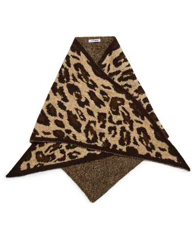 Steve Madden Leopard Print Triangle Scarf In Animal Print