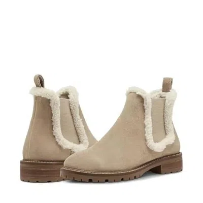 Steve Madden Leopold Boots Women's Tan Suede Round Toe Chelsea Bootie Lion750 In Multi