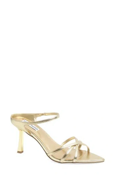 Steve Madden Lexani Strappy Slide Sandal In Gold