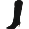 Steve Madden Leyna Womens Suede Tall Knee-high Boots In Black