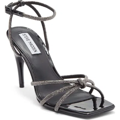 Steve Madden Libbee Rhinestone Sandal In Black
