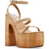 Steve Madden Lilia High Wooden Platform Dress Sandals