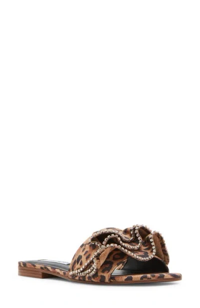 Steve Madden Lilou Slide Sandal In Leopard