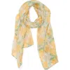 Steve Madden Lily Crinkle Scarf In Yellow