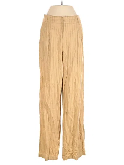 Pre-owned Steve Madden Linen Pants In Gold