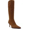 Steve Madden Lingo Pointed Toe Knee High Boot In Brown