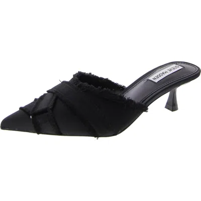 Steve Madden Linza Womens Slip On Pumps Mule Sandals In Black