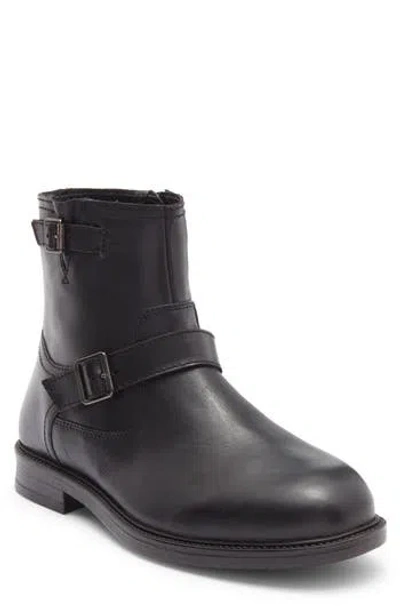 Steve Madden Lisbon Buckle Boot In Black