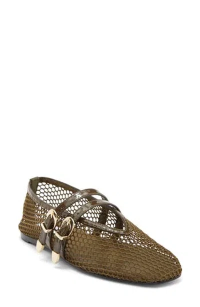 Steve Madden Lissa Mesh Mary Jane Flat In Multi