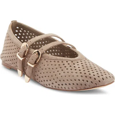 Steve Madden Lissa Perforated Mary Jane Flat In Multi