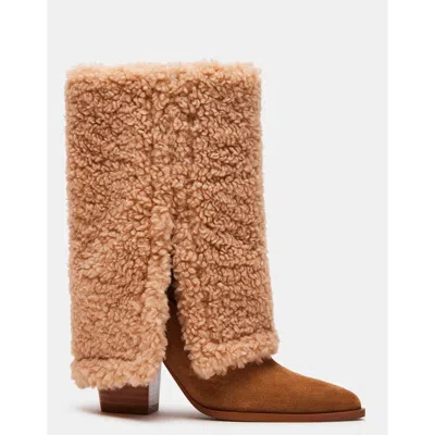 Steve Madden Livvy Faux Shearling Tan In Multi